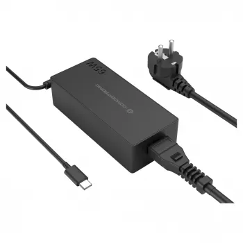 CONCEPTRONIC 65W GaN USB-C lādētājs, 1 ports, PD3.0/PPS, melns