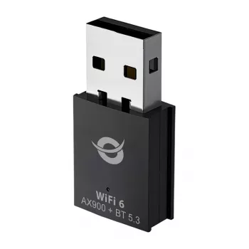 Conceptronic ABBY26B WiFi 6 AX900 divjoslu USB un Bluetooth 5.3 adapteris