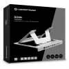 Conceptronic DONN35S Laptop Statīvs ar 7-in-1 USB-C Dokošanas staciju, Dual HDMI 4K60Hz, GbE, USB-C 5Gbps, 2x USB-A, 100W PD, Sudraba