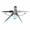 Conceptronic NBT Nano-Lock Dual klēpjdatora kombinētā slēdzene, 4 ciparu, 1.8m tērauda trose, melna/sudraba