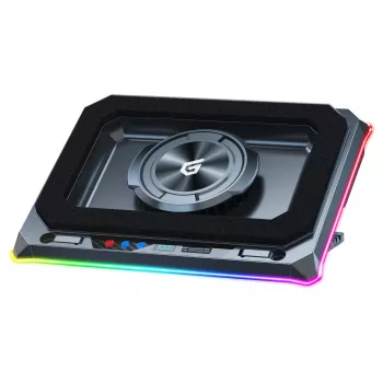 Conceptronic THYIA03B USB-C klēpjdatora dzesēšanas paliktnis ar viedtālruņa turētāju, RGB, 12V