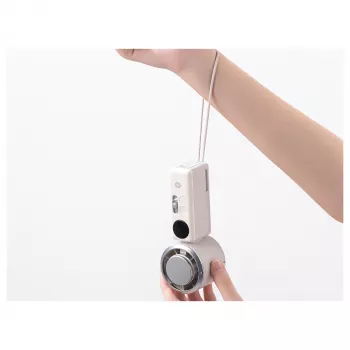 CONCEPTRONIC Turbo rokas ventilators ar dzesēšanas plāksni, krēmkrāsas