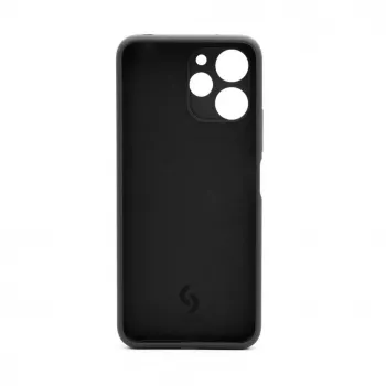 Connect Xiaomi Redmi 12 / Redmi 12 5G augstākās kvalitātes mīksta pieskāriena silikona vāciņš melns