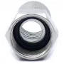 CONOTECH NS-511 F veida kompresijas savienotājs ar laikapstākļu blīvējumu RG6 koaksiālajam kabelim, 6,8 mm, niķelēts misiņš, 75 omi