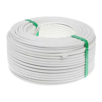 CONOTECH NS100 Trishield koaksiālais kabelis 1m balts 75 Ohm trīskāršais ekranējums