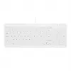 Contour ACTIVE KEY Higiēnas kompakta īpaši plakana vadu USB tastatūra melna (AK-C7012F-UVS-W/FR)