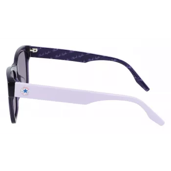 Converse All Star Women's Sunglasses CV501SLLSTAR5 - Melns kvadrātveida rāmis, dūmu pelēkas lēcas 56/18/140 mm