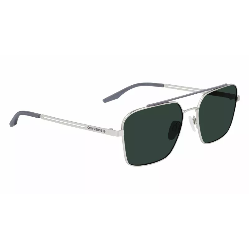 Converse CV101SACTI045 Vīriešu taisnstūra saulesbrilles - Melns rāmis, pelēkas lēcas 56mm