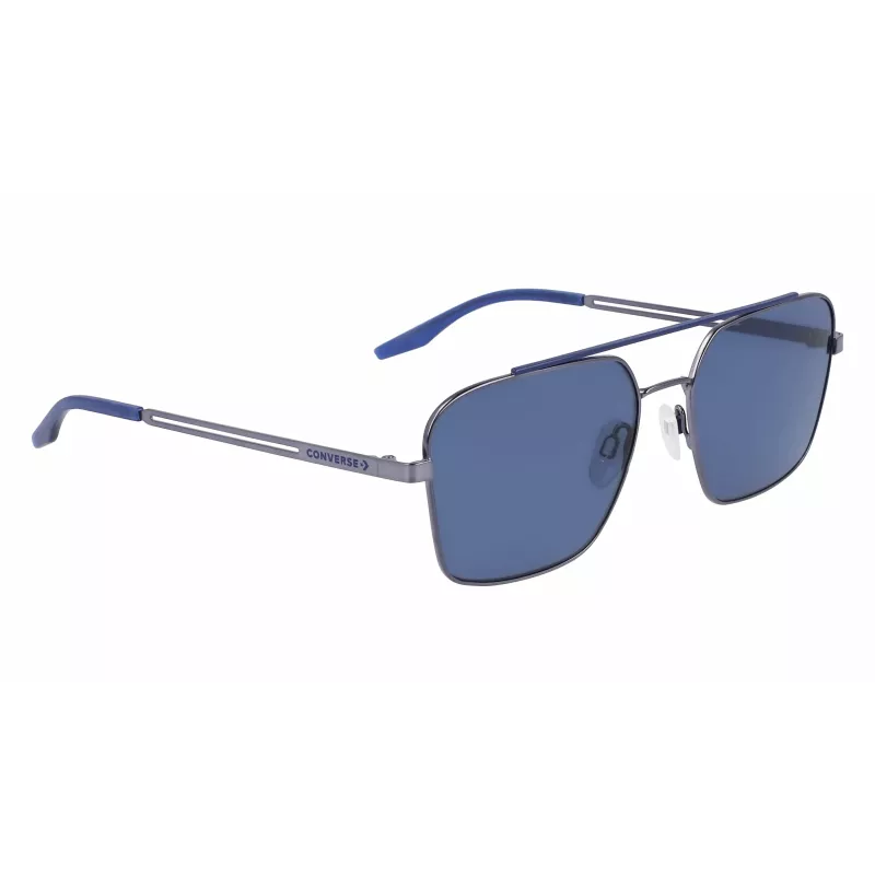 CONVERSE CV101STIVATE7 Vīriešu saulesbrilles - Melns acetāta rāmis, Pelēkas polikarbonāta lēcas, UV400 aizsardzība, 56/17/145 mm