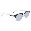 CONVERSE CV301SDSRUPT Vīriešu kvadrātveida saulesbrilles, melns acetāta rāmis, pelēkas polikarbonāta lēcas, 52 mm