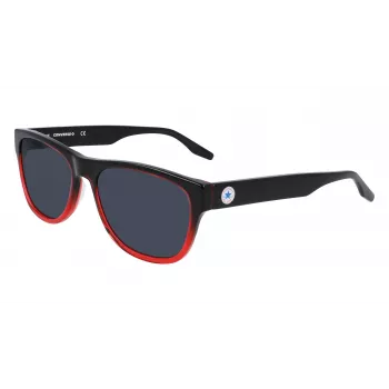Converse CV500SALLS055 Vīriešu taisnstūra saulesbrilles Melnas/Pelēkas 57mm