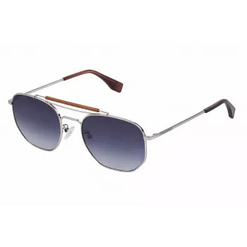 Converse Unisex Saulesbrilles SCO13854579B Havana Bruņurupuča Acetāta Kvadrātveida Rāmis 54mm Pelēkas Polikarbonāta Lēcas UV400