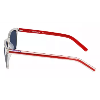 CONVERSE Sieviešu saulesbrilles CV506SCHUCK10 - Kvadrātveida acetāta rāmis, UV400 aizsardzība, 57 mm lēca