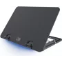 Cooler Master ErgoStand IV portatīvo datoru dzesētājs ar 120 mm ventilatoru, 4 portu USB centrmezglu, 5 augstuma iestatījumiem, melns R9-NBS-E42K-GP