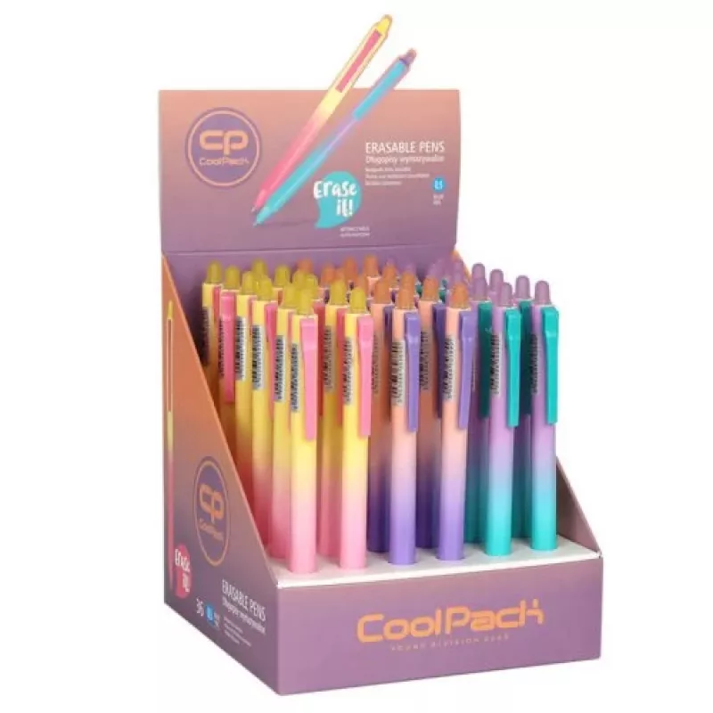 COOLPACK Gradient Light izvelkamā dzēšamā pildspalva 0,5 mm melna tinte