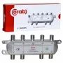 CORAB 8 virzienu sadalītājs 5-2400 MHz ar DC caurlaidi