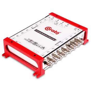 CORAB Multiswitch Smart Line 5/16 – 16 izeju satelīta un zemes sadales slēdzis, DiSEqC 2.0, 950-2150 MHz