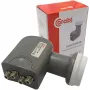 CORAB Universal Quad LNB – 4 izejas, 0,1 dB trokšņa rādītājs, 40 mm apstarotājs