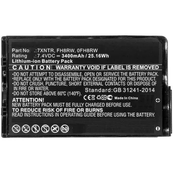 CoreParts FH8RW-CP 42Wh Li-ion klēpjdatora akumulators priekš Dell Latitude 5400/5410/5500/5510 un Precision 3540/3550 (melns)