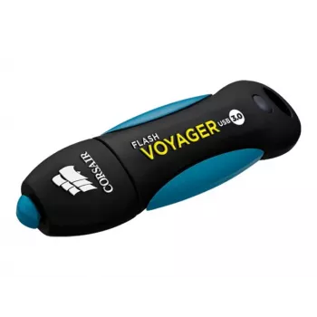 CORSAIR Flash Voyager 256GB USB-A 3.2 Gen 1 zibatmiņa (melns/zils)