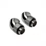 Corsair Hydro X Series 45° Rotary Adapter G1/4 Male to G1/4 Female - Pack of 2, Chrome
