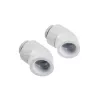 Corsair Hydro X Series 45° Rotary Adapter - Liquid Cooling System Fitting - White (Pack of 2)