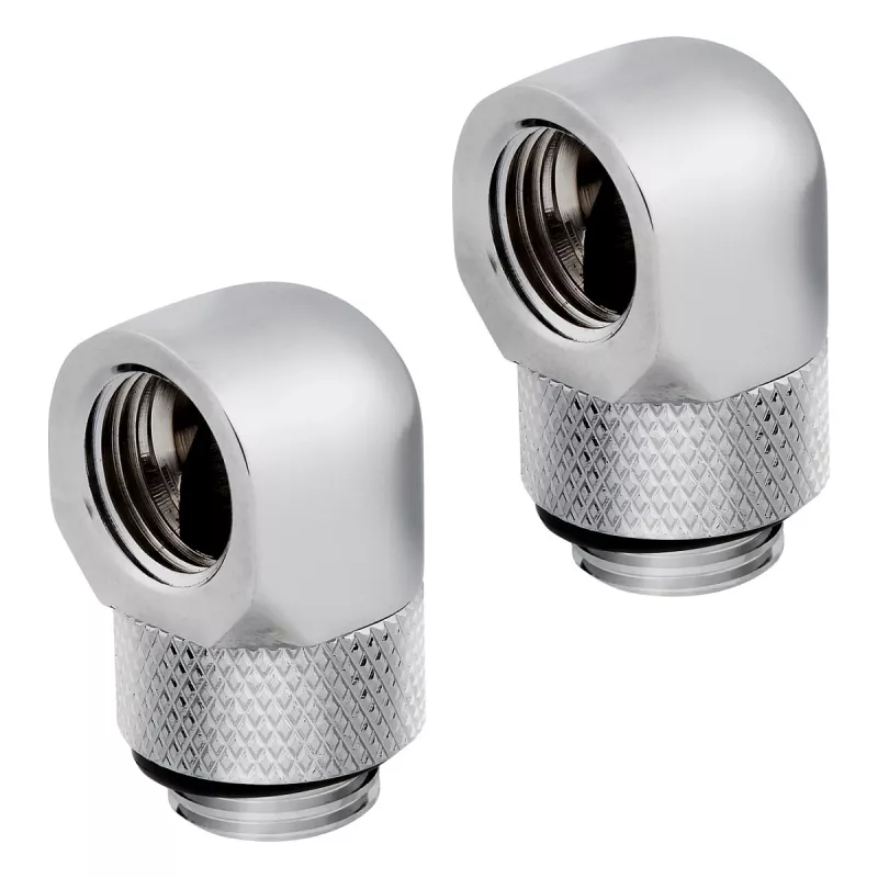 Corsair Hydro X Series 90° rotējošais adapteris G1/4 collas hroms (2 gab.) - CX-9055008-WW