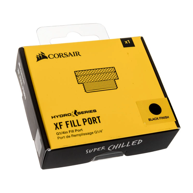 CORSAIR Hydro X Series XF Fill Port G1/4 collu iekšējā vītne - melns