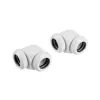 CORSAIR Hydro X Series XF Hardline adapteris 90 grādu 12mm OD uz 12mm OD cietā caurule - 2 gab., balts