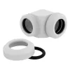CORSAIR Hydro X Series XF Hardline adapteris 90 grādu 12mm OD uz 12mm OD cietā caurule - 2 gab., balts