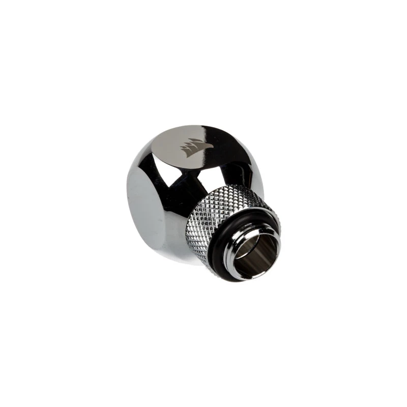Corsair Hydro X Series XF Rotary Y-Splitter G1/4 collītis vīrietis uz 2x G1/4 collītis sieviete - Hroms Sudrabs