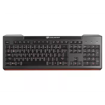 COUGAR 200K tastatūra - pilna LED fona apgaismojums - šķērsslēdža membrāna - vadu USB - melna