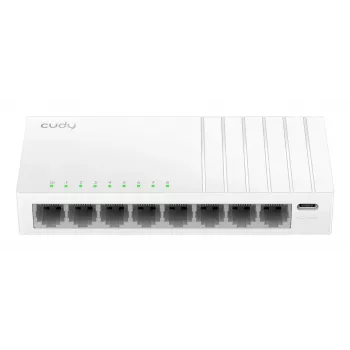 CUDY GS108U 8-Port Gigabit Nepārvaldāms Slēdzis, Metāla Korpusā, USB-C Barošana