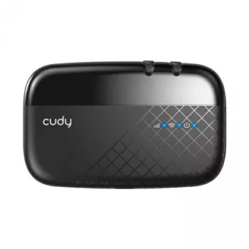 Cudy MF4 4G LTE mobilais Wi-Fi hotspot maršrutētājs, 300 Mbps vienjoslas 2.4 GHz, līdz 10 ierīcēm, 2000 mAh akumulators, melns