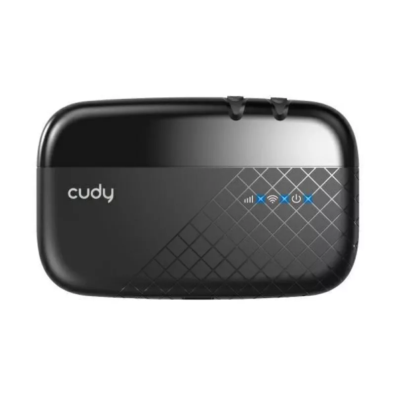 Cudy MF4 4G LTE mobilais Wi-Fi hotspot maršrutētājs, 300 Mbps vienjoslas 2.4 GHz, līdz 10 ierīcēm, 2000 mAh akumulators, melns