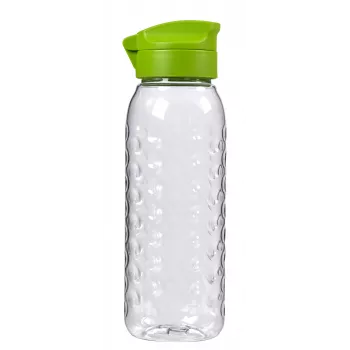 Curver Bottle Dots pudele 0,45L caurspīdīga/zaļa