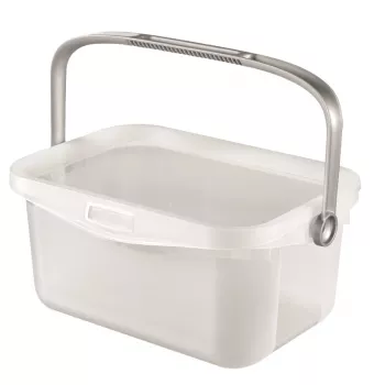 CURVER Multiboxx 3L caurspīdīga uzglabāšanas kaste ar vāku un iebūvētu rokturi, 26 x 18 x 11 cm, triecienizturīgs polipropilēns, sakraujama
