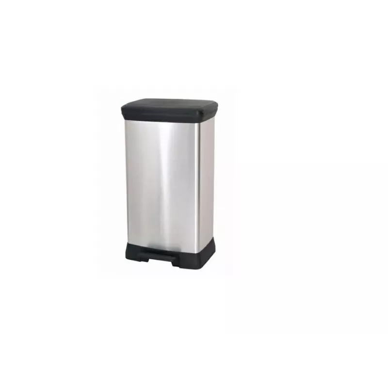 CURVER PEDAL WASTE BIN 50L /IML METALLIZED