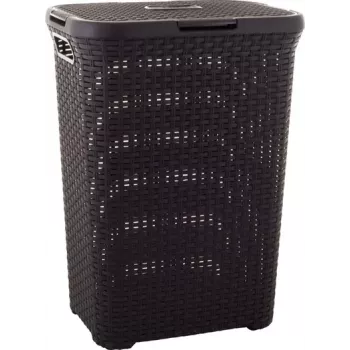Curver Style 144873 veļas grozs 60 L kvadrātveida rotangpalmas brūns