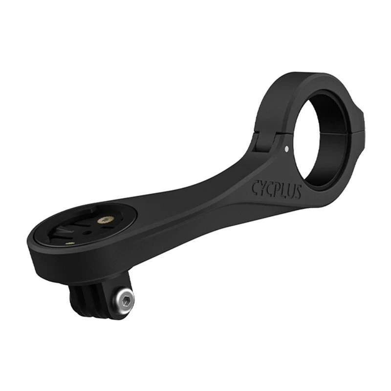 CYCPLUS Z4 velodatora stiprinājums - CNC alumīnija priekšējais stūres stiprinājums Garmin, Bryton, Wahoo ar GoPro adapteri