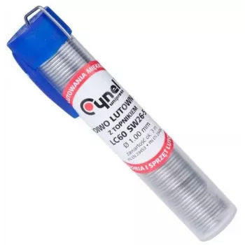 CYNEL UNIPRESS Fiolka 16g 1mm Sn60Pb40 SW26 lodēšanas stieple