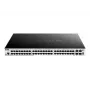 D-Link DGS-1510-52XMP 48 portu Gigabit stackable Smart Managed PoE+ komutators ar 4 x 10G SFP+