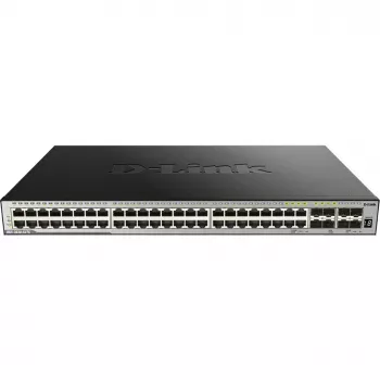 D-Link DGS-3630-52TC L3 pārvaldāms stekojams slēdzis - 48x Gigabit + 4x 10G SFP+, Rackmount