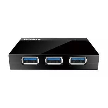 D-Link DUB-1340 4 portu USB 3.0 centrmezgls - melns
