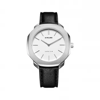 D1 Milano SSLL03 Vīriešu Pulkstenis 36mm Kvarca Nerūsējošais Tērauds Melns Ciparnīca