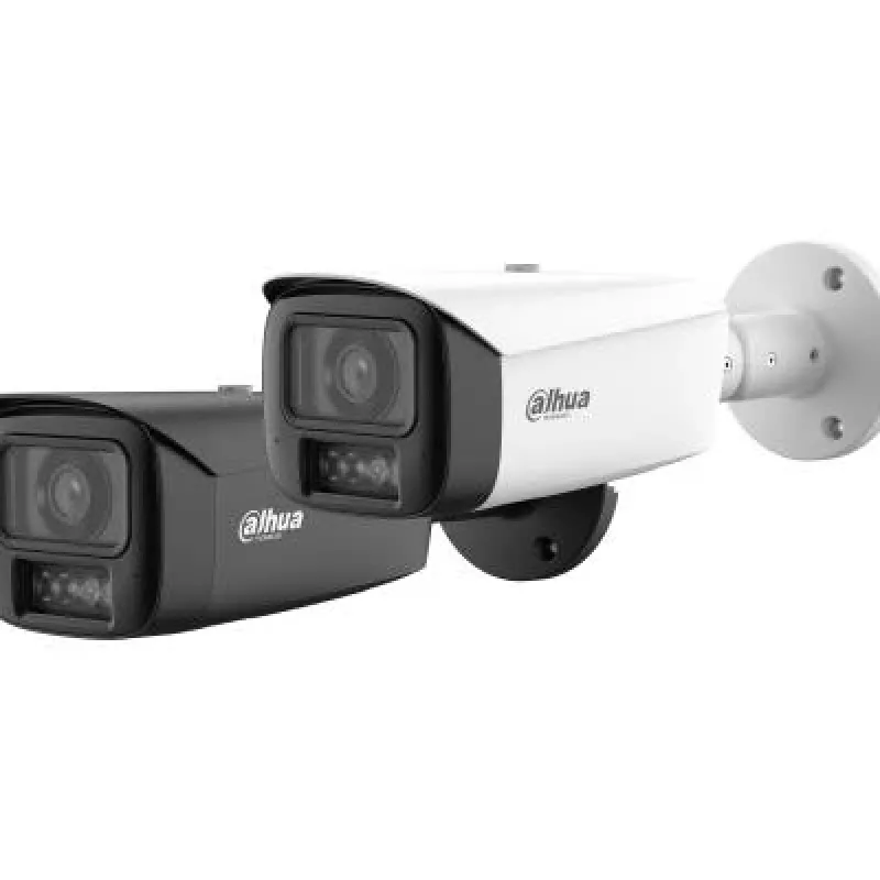 DAHUA 6MP Bullet IP Camera ar siltu gaismu, aktīvu atturēšanu, 3.6mm objektīvu, IP67, melna