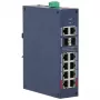 DAHUA CHS4212-8GT-110 Pārvaldāms industriālais PoE slēdzis, 8 portu Gigabit + 2 SFP, 110W