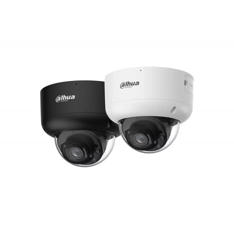 DAHUA IPC-HDBW5659R1-ASE-PV-0280B-PRO-BLACK 6MP kupola tīkla kamera ar 2.8mm objektīvu, WizMind AI, melna