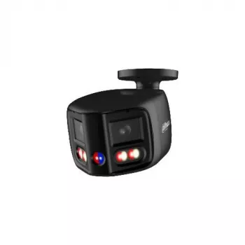 DAHUA IPC-PFW31259S-A180-E2-AS-PV-0280B-BLACK 5MP divu objektīvu panorāmas IP kamera ar aktīvo atturēšanu, melna