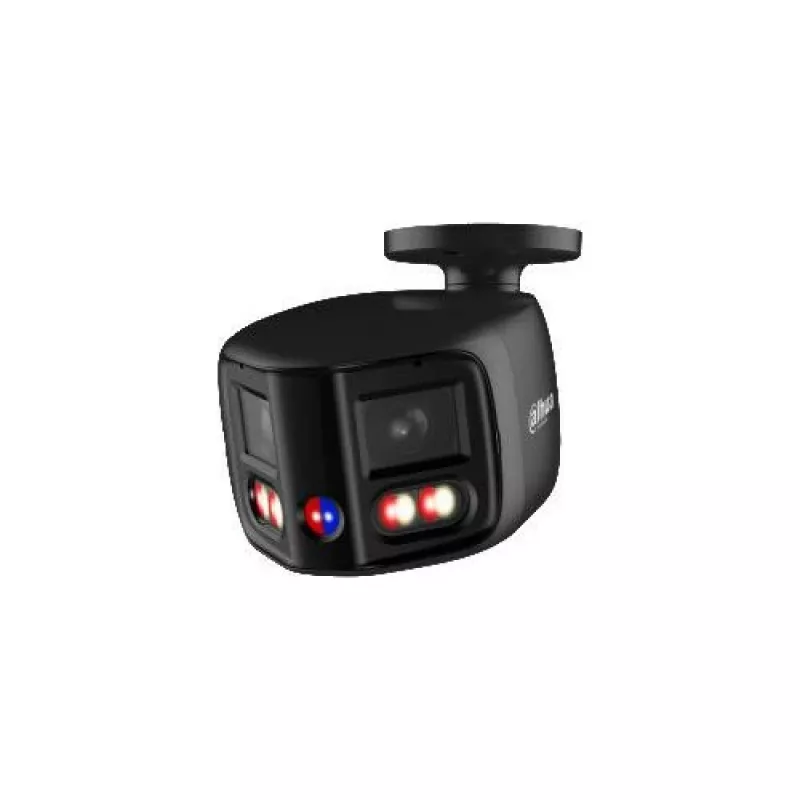 DAHUA IPC-PFW31259S-A180-E2-AS-PV-0280B-BLACK 5MP divu objektīvu panorāmas IP kamera ar aktīvo atturēšanu, melna